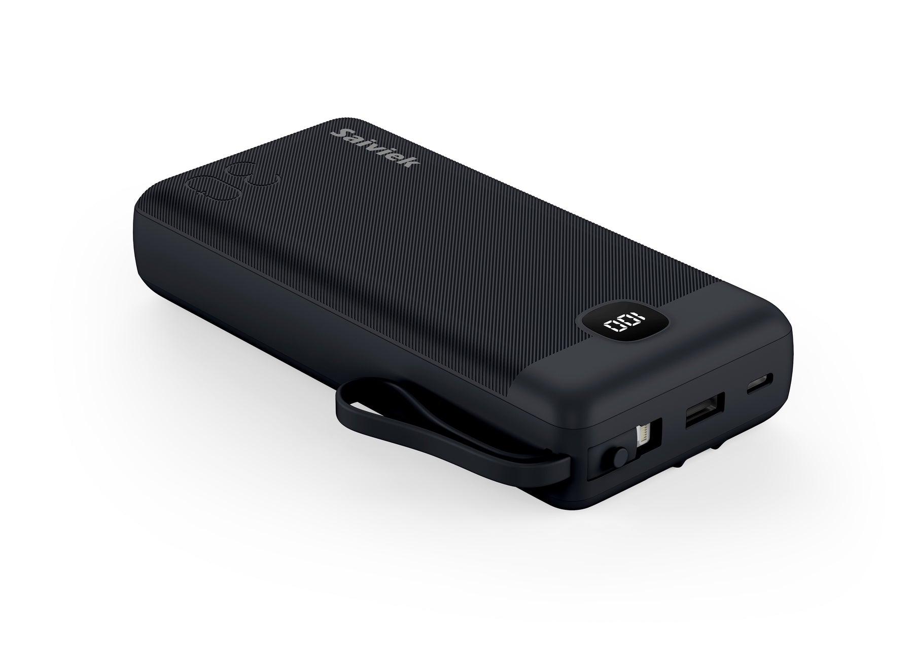 Saiviek 30000mah Power Bank with built-in cables