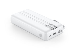 Saiviek 30000mah Power Bank with built-in cables