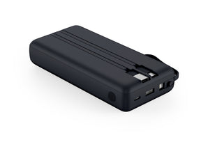 Saiviek 30000mah Power Bank with built-in cables